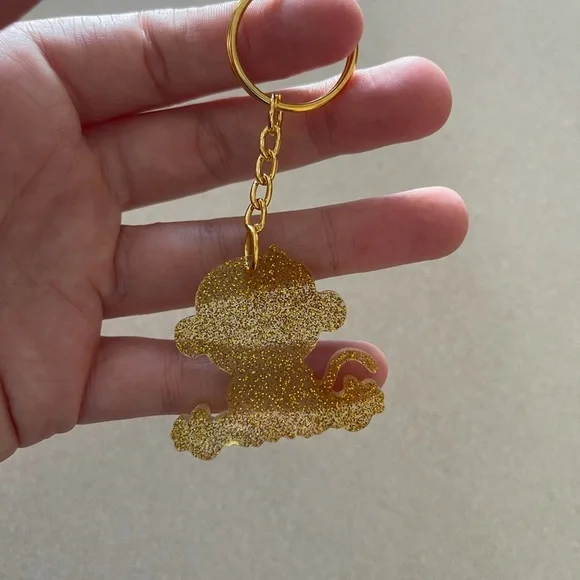Handmade Baby Monkey Keychain - Picture 2 of 6